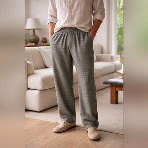 Vintage 90s Italian Silk Patterned Pajama Pants
